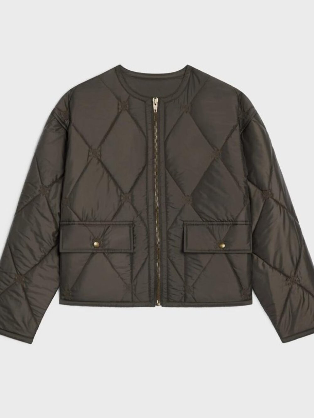 Celine Quilted Zippered Jacket Tag Size 38 Women